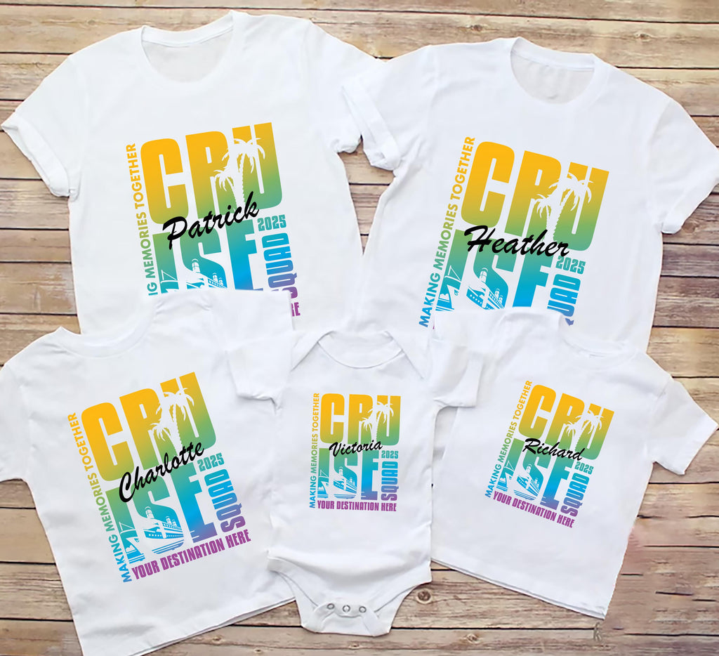 Personalized Cruise Squad 2025 Short Sleeve Shirt