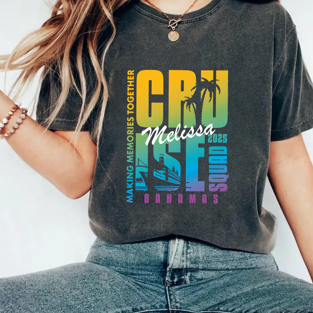 Personalized Cruise Squad 2025 Short Sleeve Shirt