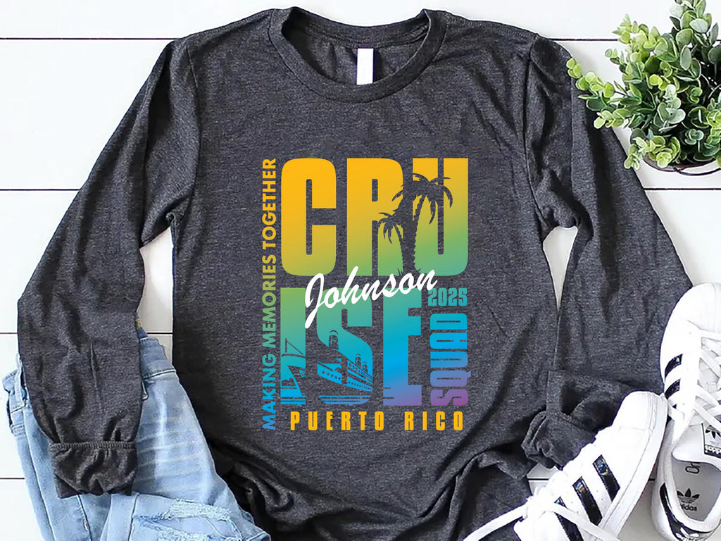 Personalized Cruise Squad 2025 Long Sleeve Shirt