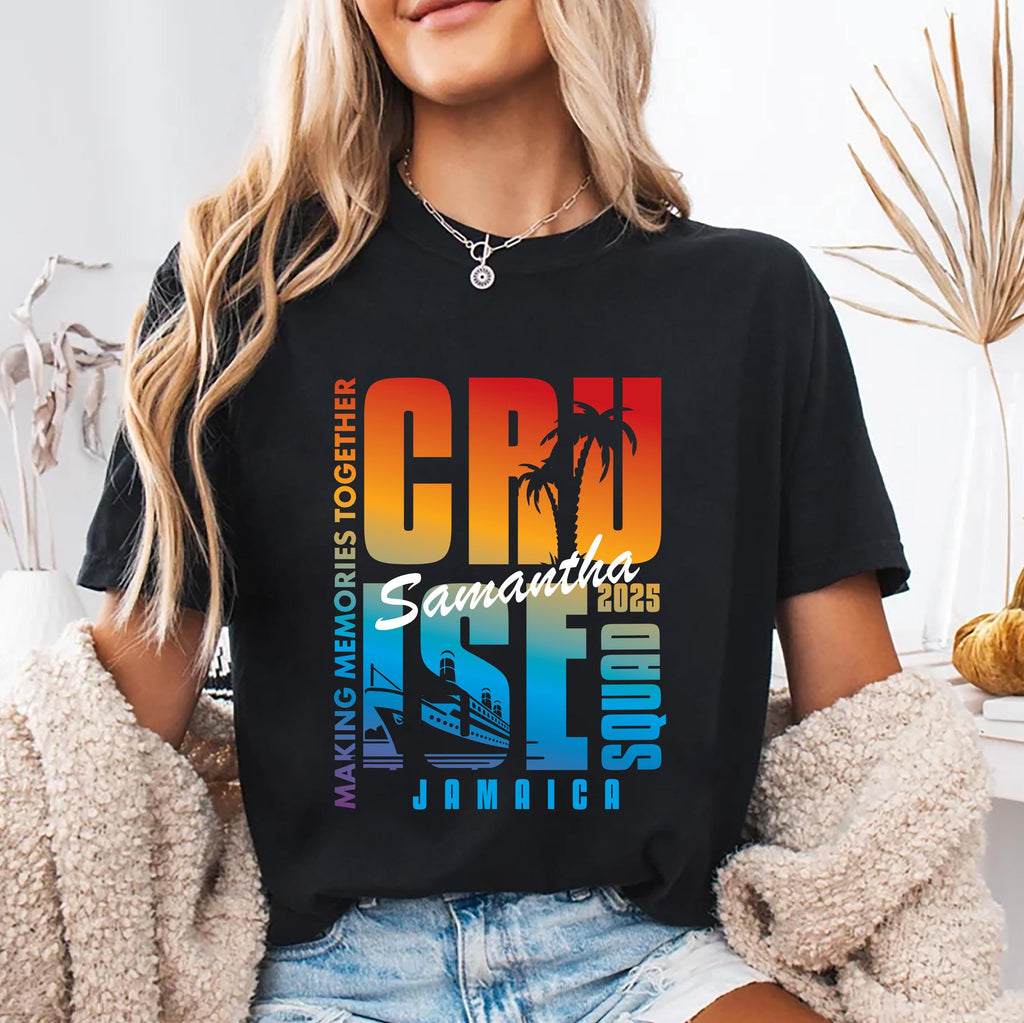 Personalized Cruise Squad 2025 Short Sleeve Shirt