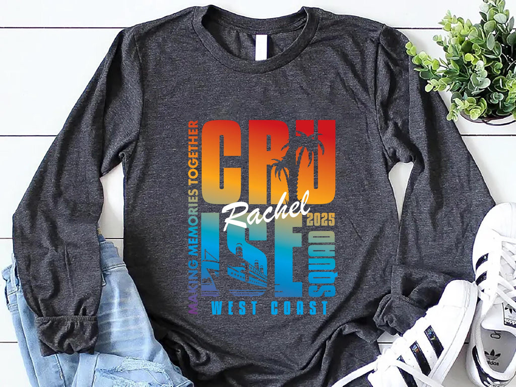 Personalized Cruise Squad 2025 Long Sleeve Shirt