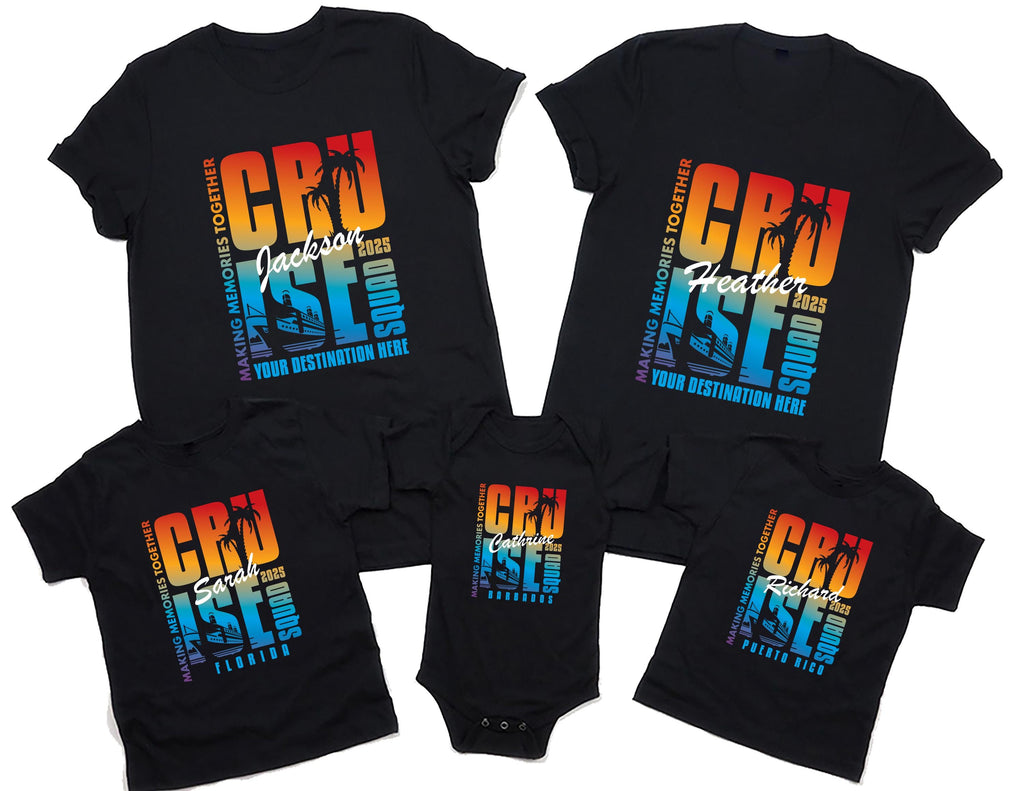 Personalized Cruise Squad 2025 Short Sleeve Shirt