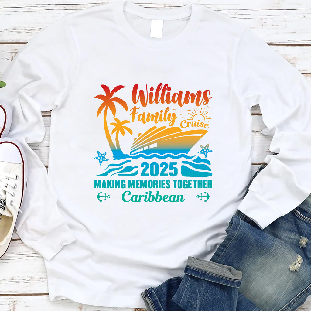Personalized Cruise Squad 2025 Long Sleeve Shirt