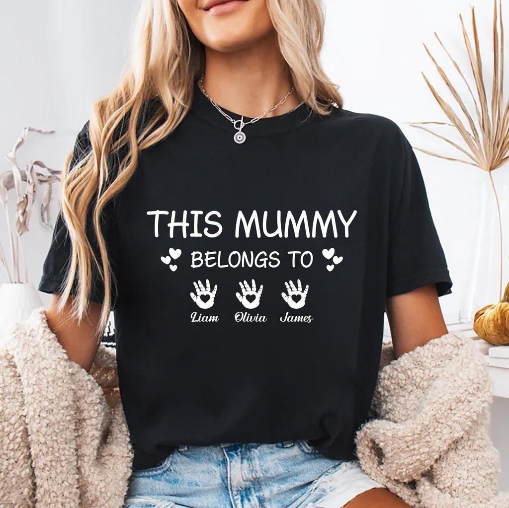 This Mummy Belongs Short Sleeve Shirt