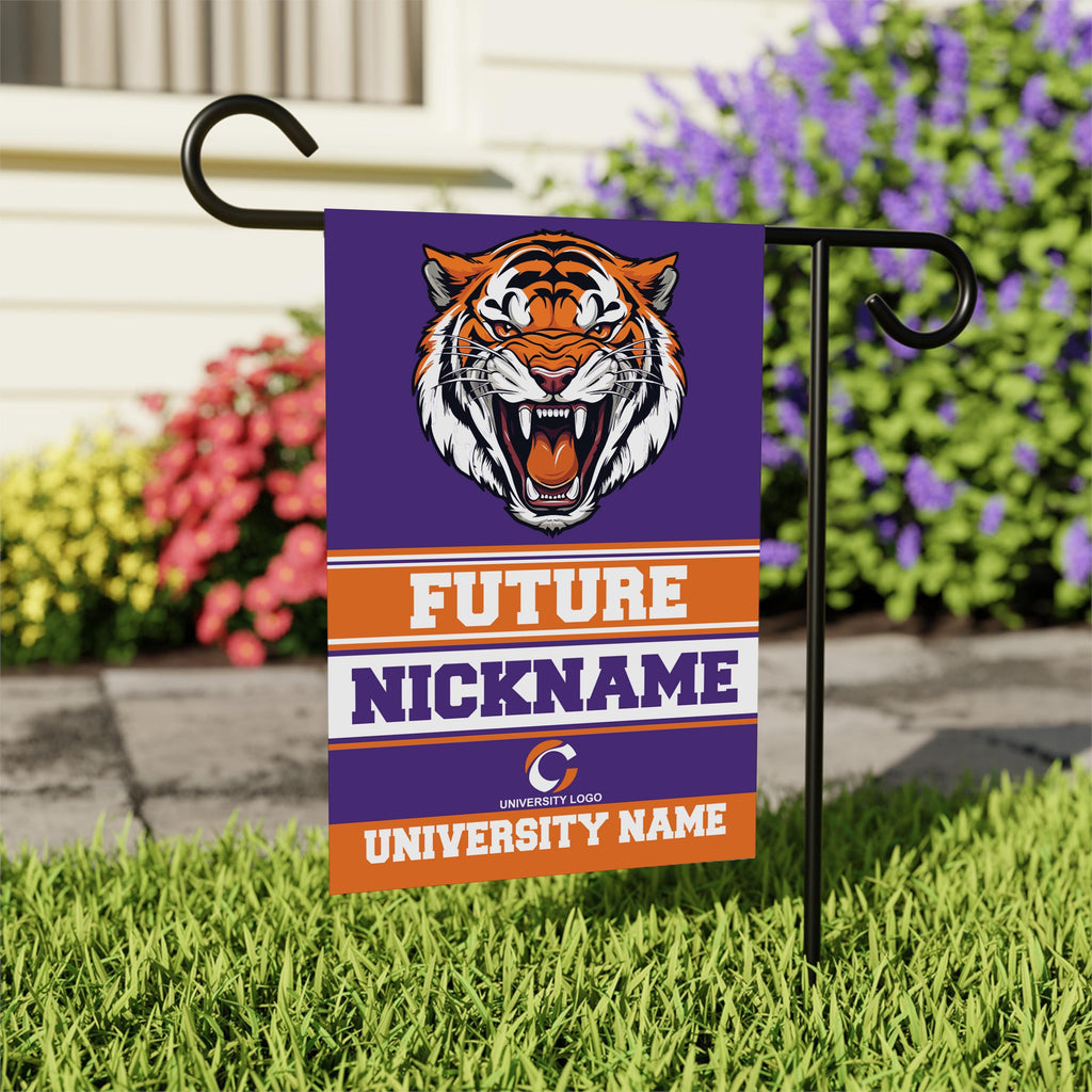 Personalized College Bound Garden Flag, Double Sided Future Graduate Custom Decor, University Bound Yard Sign, Class of 2025 Graduation Flag