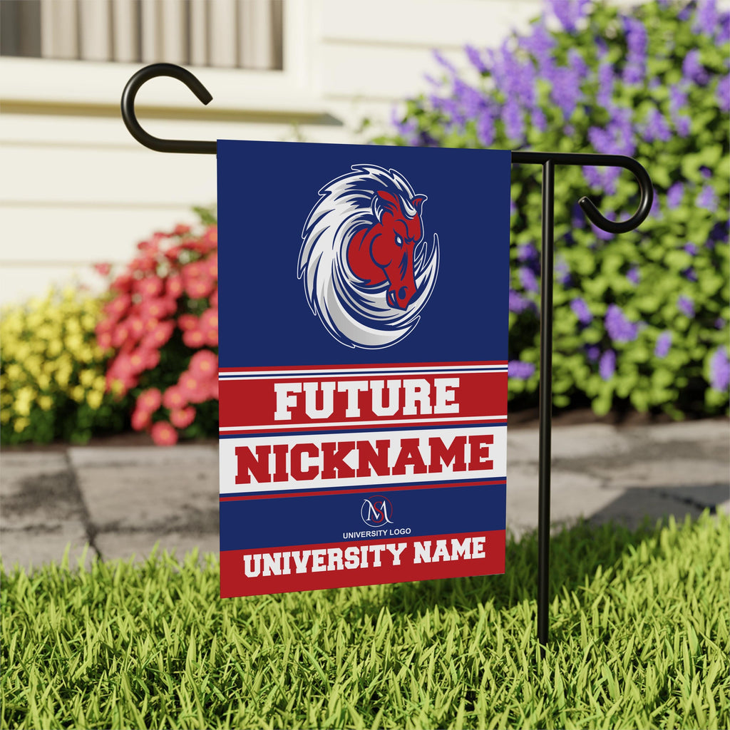 Personalized College Bound Garden Flag, Double Sided Future Graduate Custom Decor, University Bound Yard Sign, Class of 2025 Graduation Flag