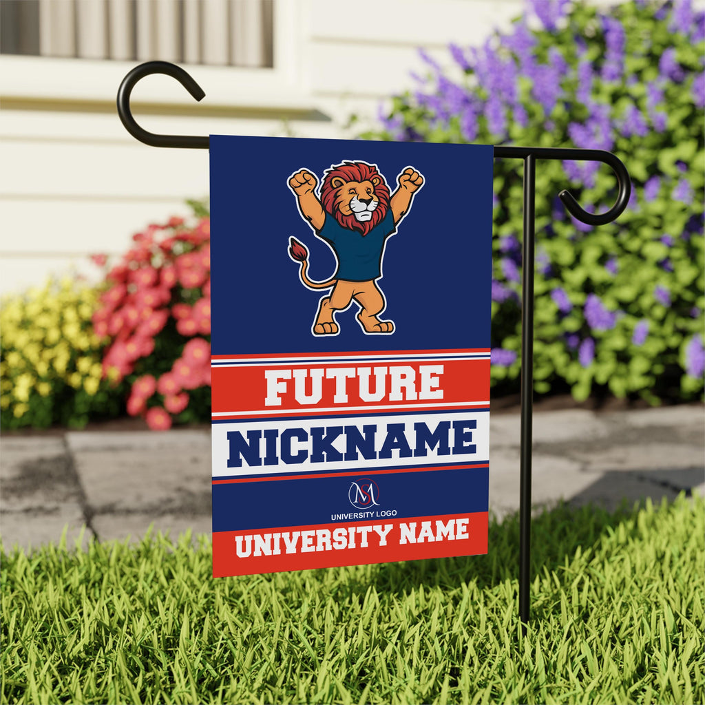 Personalized College Bound Garden Flag, Double Sided Future Graduate Custom Decor, University Bound Yard Sign, Class of 2025 Graduation Flag
