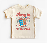 Retro 4th of July Baby Bodysuit, Baby Shirt, Toddler Sweatshirt - Party in the USA Outfit, Patriotic Memorial Day Baby Gift, Red White Blue