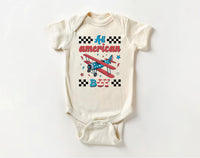 Fourth of July Baby Bodysuit, Baby Shirt, Toddler Sweatshirt - American Boy Retro Patriotic Outfit, Vintage 4th of July Baby Gift USA