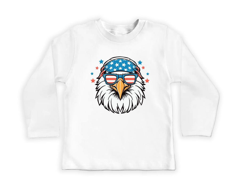 Patriotic Eagle Baby Bodysuit, Baby Shirt, Toddler Sweatshirt - Boys America Outfit, 4th of July Baby Gift, Bald Eagle USA Freedom Clothes