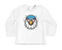 Patriotic Eagle Baby Bodysuit, Baby Shirt, Toddler Sweatshirt - Boys America Outfit, 4th of July Baby Gift, Bald Eagle USA Freedom Clothes