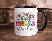 Custom Nurse Coffee Mug, Personalized Nurse Gift, Funny Medical Mug, Custom Name Nursing Cup, Cute Nurse Appreciation Gift, Healthcare Mug
