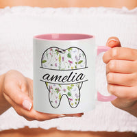 Personalized Dental Coffee Mug, Custom Dental Hygienist Gift, Funny Dentist Office Cup, Orthodontist Appreciation Mug, Dental Assistant Gift