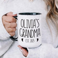 First-Time Grandma Coffee Mug, New Grandma Gift, First Grandchild Announcement Cup, Pregnancy Reveal Mug, Cute Grandmother Gift Idea