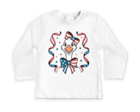 4th of July Goose Baby Bodysuit, Baby Shirt, Toddler Sweatshirt - America Coquette Outfit, Patriotic FOJ Bows, Cute Coquette Fourth Gift