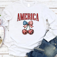 America Cherries Long Sleeve Shirt