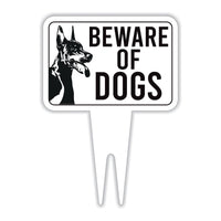 Beware of Dog Yard Sign, Rust-Free Aluminum Dog Security Sign with Stake, 10x14 Warning Lawn Sign, Not Responsible Dog Warning Outdoor Sign