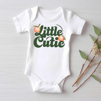 Little Cutie Baby Bodysuit, Baby Shirt, Toddler Sweatshirt - Retro Orange Fruit Outfit, Cute Baby Shower Gift, Trendy Citrus Baby Clothes