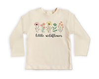 Little Wildflower Baby Bodysuit, Baby Shirt, Toddler Sweatshirt - Boho Girl Flower Outfit, Baby Shower Gift for Girls, Cute Nature Clothes