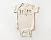 Little Wildflower Baby Bodysuit, Baby Shirt, Toddler Sweatshirt - Boho Girl Flower Outfit, Baby Shower Gift for Girls, Cute Nature Clothes
