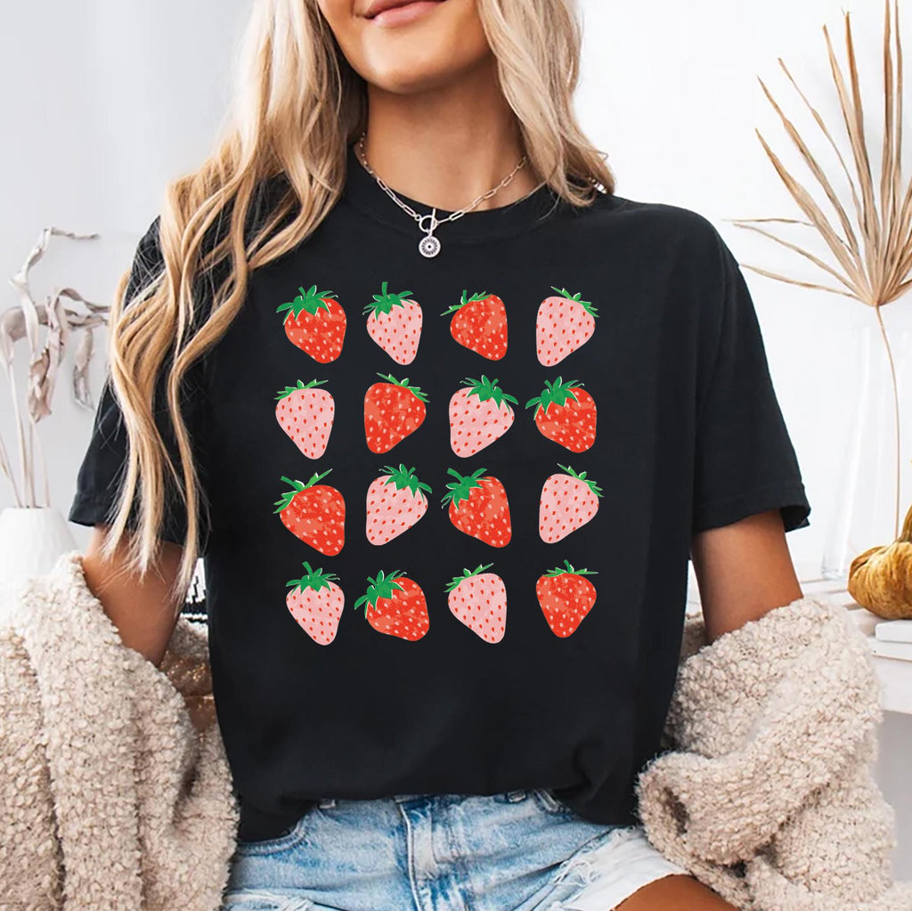 Cute Strawberry Short Sleeve T-Shirt