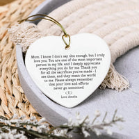 Personalized Mum Ornament, Ceramic Keepsake Gift, Mother’s Day Gift, Birthday Gift for Mum, Thank You Mum Present, Custom Gift for Her