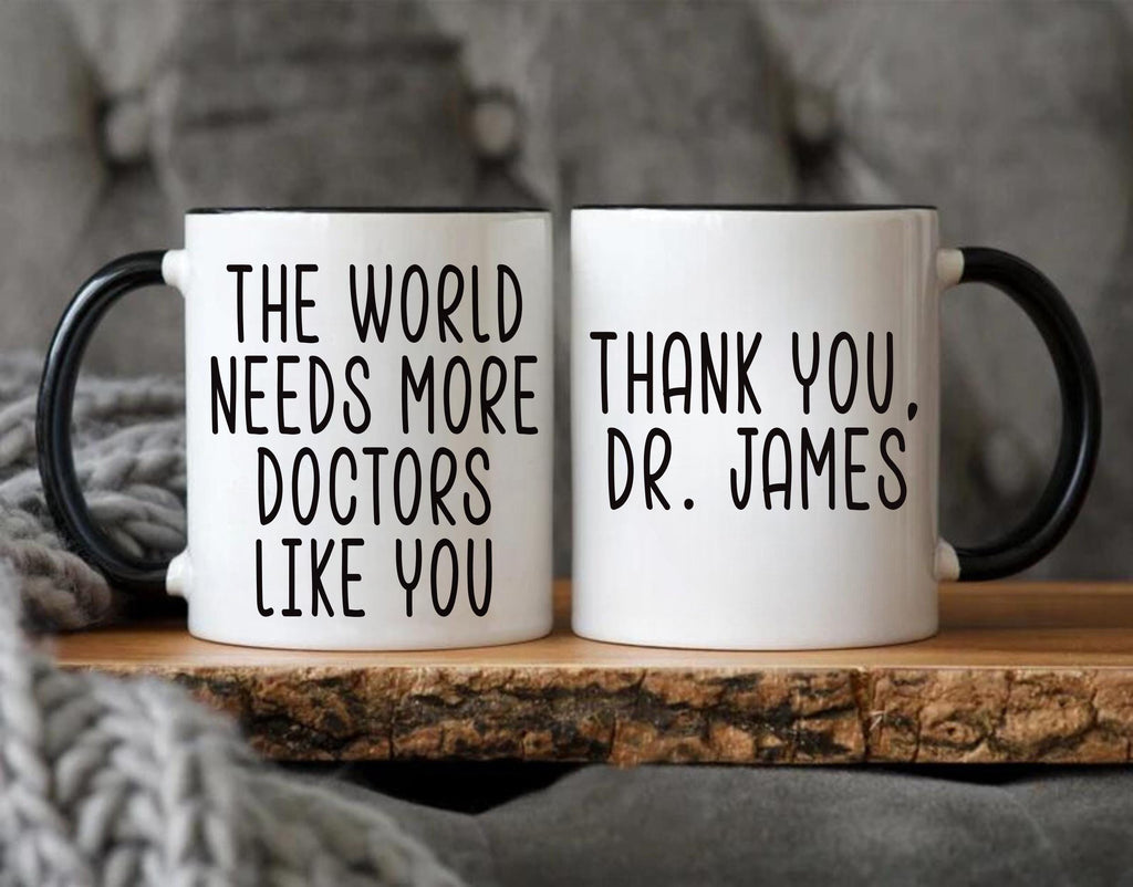 Personalized Doctor Coffee Mug, Custom Medical Gift, Doctor Appreciation Cup, Thank You Mug for Healthcare Worker, Doctor Retirement Gift