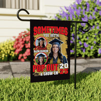 Personalized College Graduation Garden Flag, Double Sided Custom School, University Logo, Class of 2025 Yard Sign, Graduate Celebration Flag