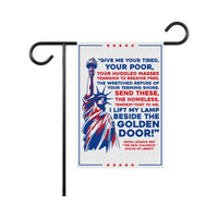 Statue of Liberty Garden Flag, 12x18 Inch Double Sided, Anti-Trump Flag, Human Rights Flag, Anti Racism Flag, Lady Liberty Flag