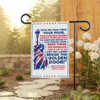 Statue of Liberty Garden Flag, 12x18 Inch Double Sided, Anti-Trump Flag, Human Rights Flag, Anti Racism Flag, Lady Liberty Flag