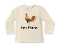 Free Range Chicken Baby Bodysuit, Baby Shirt, Toddler Sweatshirt - Cute Farm Animal Outfit, Wild and Free Country Baby Gift for Little Ones