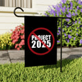 STOP Project 2025 Garden Flag, Double Sided, Resist Hate Flag, Anti-Trump Flag, Statue of Liberty, Resist Racism, Resist Fascism Flag