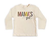 Mama’s Girl Onesie, Baby Bodysuit, Baby Shirt, Toddler Sweatshirt - Cute Leopard Print Outfit, I Love My Mom Baby Gift, Trendy Girl Clothes