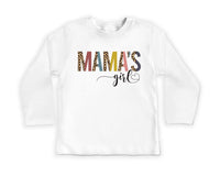 Mama’s Girl Onesie, Baby Bodysuit, Baby Shirt, Toddler Sweatshirt - Cute Leopard Print Outfit, I Love My Mom Baby Gift, Trendy Girl Clothes