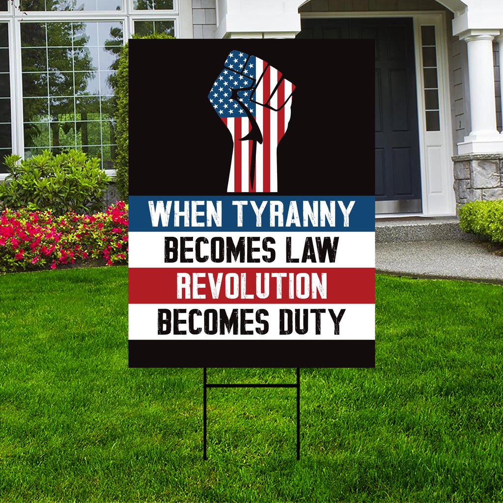 Injustice Rally Signage Fight Injustice Yard Sign - Resist Hate Lawn Sign, Anti-Trump Sign, Re ...