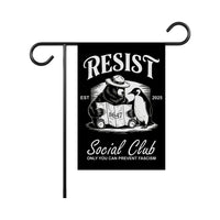 Bears Penguins RESIST Garden Flag, 12x18 Inch Double Sided, Resist Hate Flag, Anti-Trump, Funny Anti-Trump Anti-Elon Flag, Political Flag