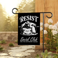 Bears Penguins RESIST Garden Flag, 12x18 Inch Double Sided, Resist Hate Flag, Anti-Trump, Funny Anti-Trump Anti-Elon Flag, Political Flag