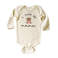 I Love My Mama Onesie, Baby Bodysuit, Baby Shirt, Toddler Sweatshirt - Vintage Baby Outfit, Mama and Baby Gift, Retro Mother’s Day Clothes