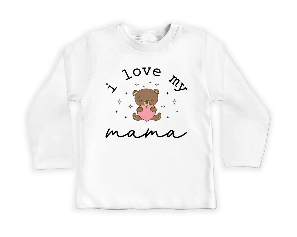I Love My Mama Onesie, Baby Bodysuit, Baby Shirt, Toddler Sweatshirt - Vintage Baby Outfit, Mama and Baby Gift, Retro Mother’s Day Clothes