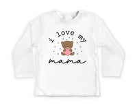 I Love My Mama Onesie, Baby Bodysuit, Baby Shirt, Toddler Sweatshirt - Vintage Baby Outfit, Mama and Baby Gift, Retro Mother’s Day Clothes