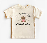 I Love My Mama Onesie, Baby Bodysuit, Baby Shirt, Toddler Sweatshirt - Vintage Baby Outfit, Mama and Baby Gift, Retro Mother’s Day Clothes