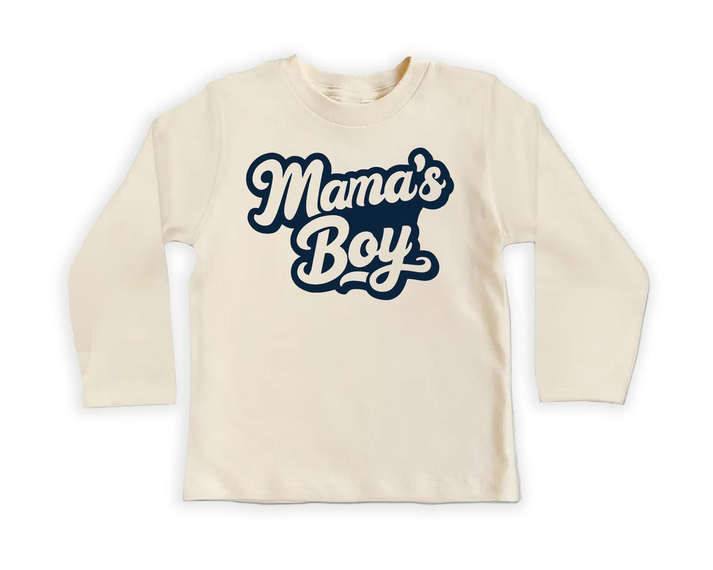 Mama’s Boy Baby Shirt, Onesie, Baby Bodysuit, Toddler Sweatshirt - Retro Boys Outfit, Cute Mama and Son Gift, Vintage Baby Shower Clothes