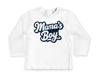 Mama’s Boy Baby Shirt, Onesie, Baby Bodysuit, Toddler Sweatshirt - Retro Boys Outfit, Cute Mama and Son Gift, Vintage Baby Shower Clothes