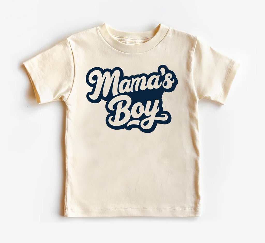 Mama’s Boy Baby Shirt, Onesie, Baby Bodysuit, Toddler Sweatshirt - Retro Boys Outfit, Cute Mama and Son Gift, Vintage Baby Shower Clothes