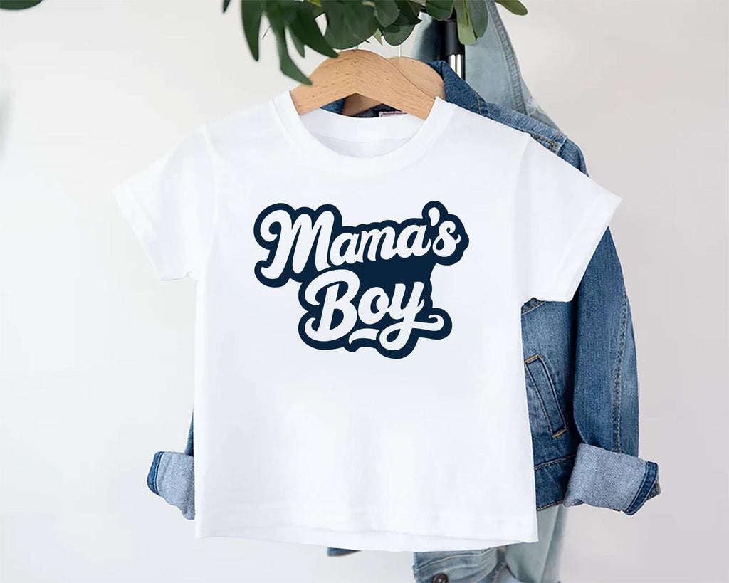 Mama’s Boy Baby Shirt, Onesie, Baby Bodysuit, Toddler Sweatshirt - Retro Boys Outfit, Cute Mama and Son Gift, Vintage Baby Shower Clothes