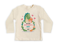 Our First Mother’s Day Onesie, Baby Bodysuit, Baby Shirt, Toddler Sweatshirt - Dinosaur 2025 Mother’s Day Gift, First Mother’s Day Outfit