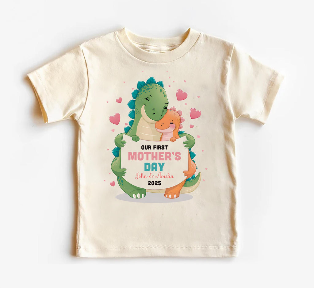 Our First Mother’s Day Onesie, Baby Bodysuit, Baby Shirt, Toddler Sweatshirt - Dinosaur 2025 Mother’s Day Gift, First Mother’s Day Outfit