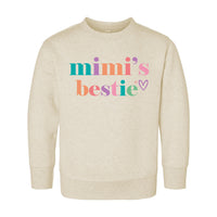Mimi’s Bestie Onesie, Baby Bodysuit, Baby Shirt, Toddler Sweatshirt - Cute I Love My Mimi Outfit, Minimalist Baby Gift, Grandma Baby Clothes