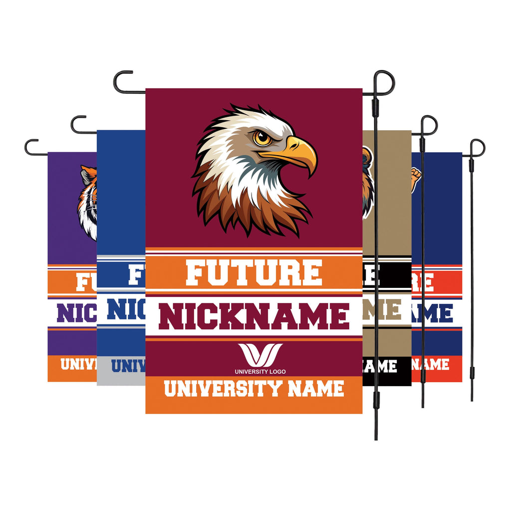 Personalized College Bound Garden Flag, Double Sided Future Graduate Custom Decor, University Bound Yard Sign, Class of 2025 Graduation Flag