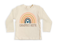 Grandma’s Bestie Onesie, Baby Bodysuit, Baby Shirt, Toddler Sweatshirt - Boho Rainbow Baby Outfit, Cute Grandma Gift, Baby Shower Clothes